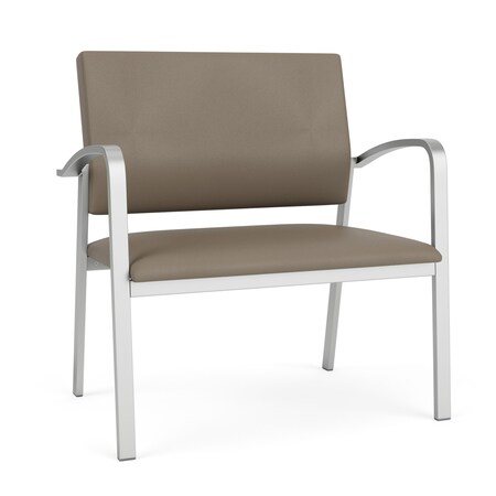 Lesro Newport Bariatric Chair Metal Frame, Silver, MD Farro Upholstery NP1401